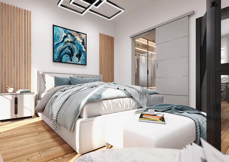 Apartment 1: Schlafzimmer