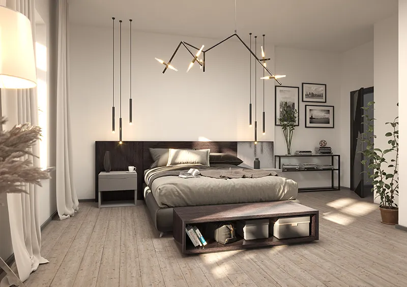 Apartment 2: Schlafzimmer