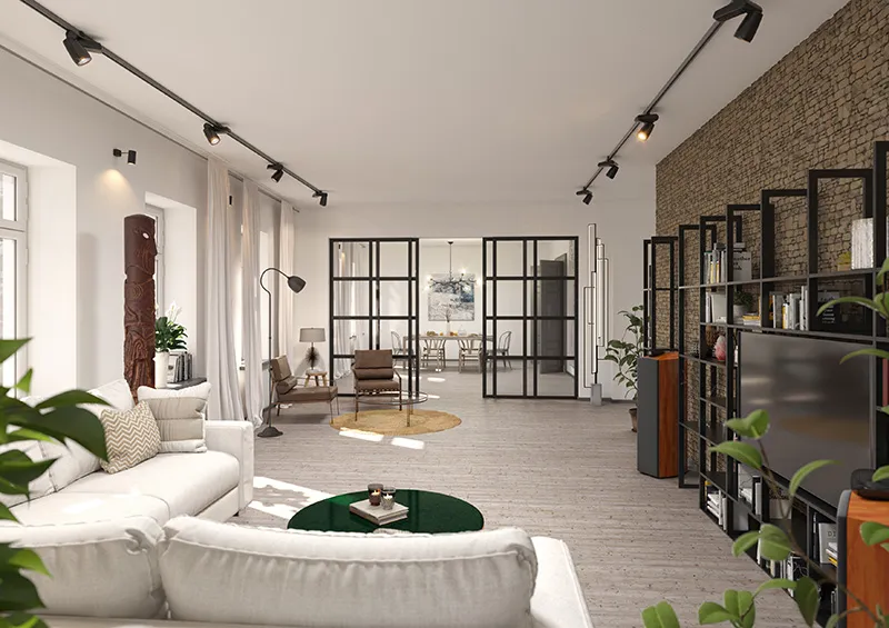 Apartment 2: Wohnbereich