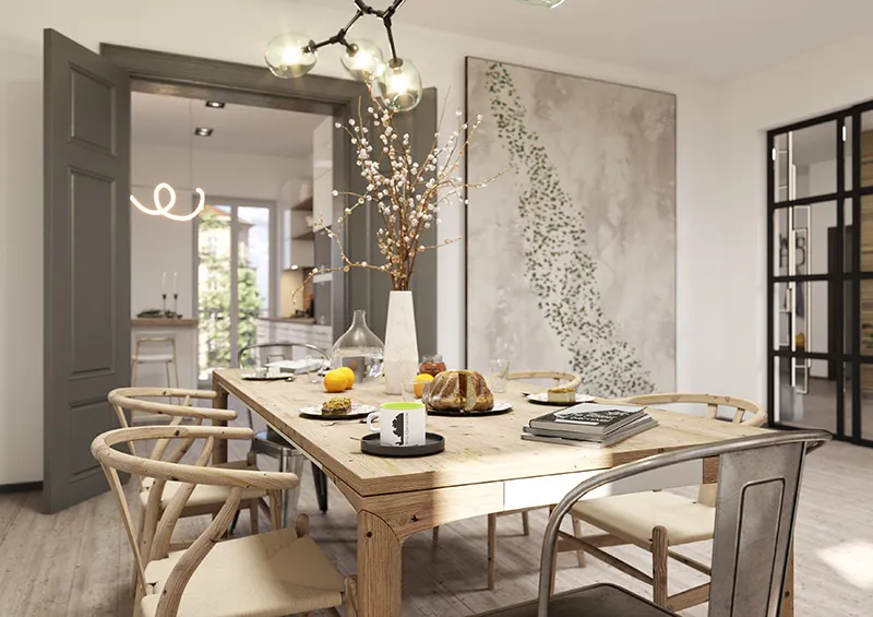 Apartment 2: Essbereich